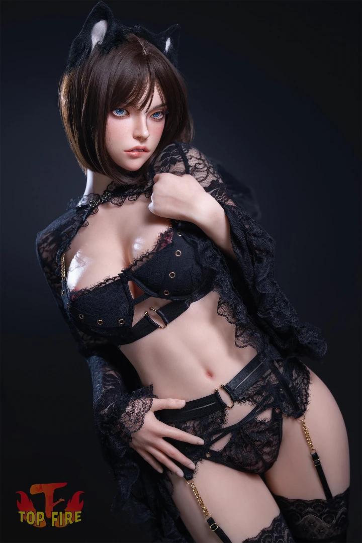 Top Fire Doll 158cm D-cup Silicone Sex doll Ada with Ros head T05